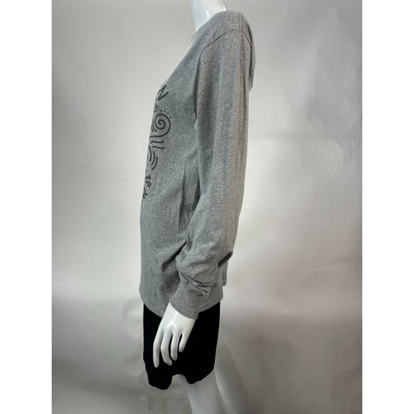 March Woman Graphic Long Sleeve Shirt Fruit Of The Loom HD Cotton Medium Gray - Picture 10 of 16